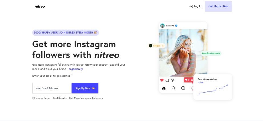 Nitreo homepage